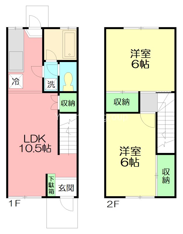 ビラツボサキ C号室 間取り