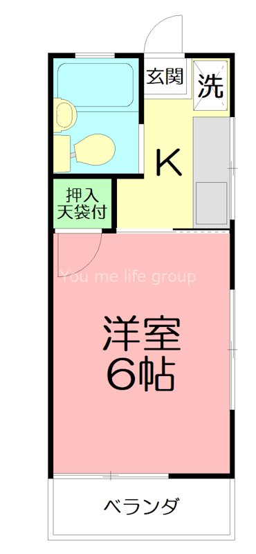 ロコ湘南Ⅰ 201号室 間取り
