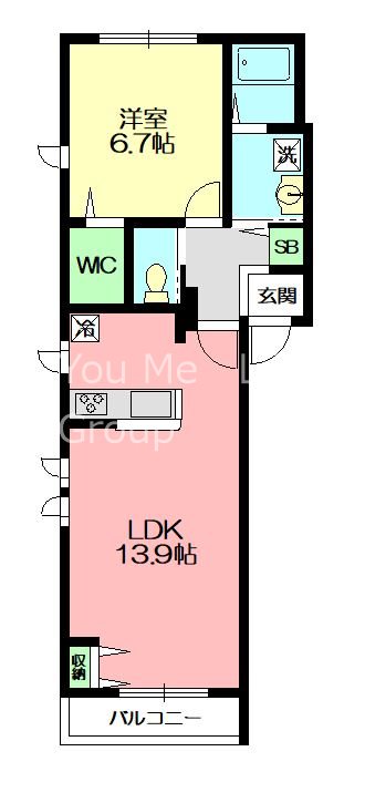 Maison de Cosmos 202号室 間取り