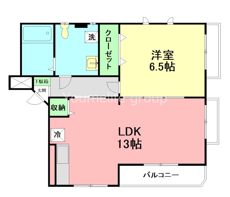 ヴィレッジ高浜台 302号室 間取り
