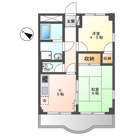 グレイス原宿 201号室 間取り