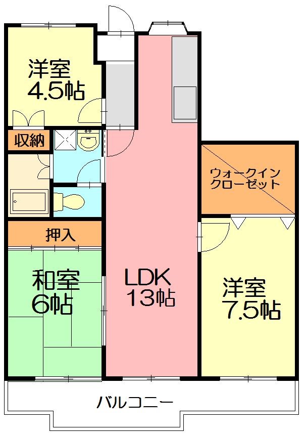FREA鵠沼壱番館 402号室 間取り