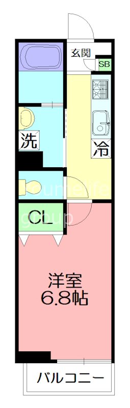 アムール渚 202号室 間取り