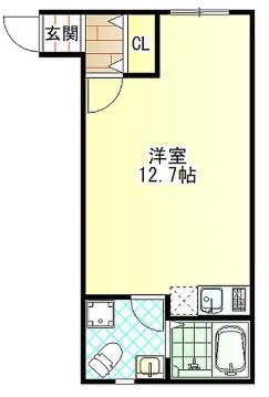 グランミネット 203号室 間取り