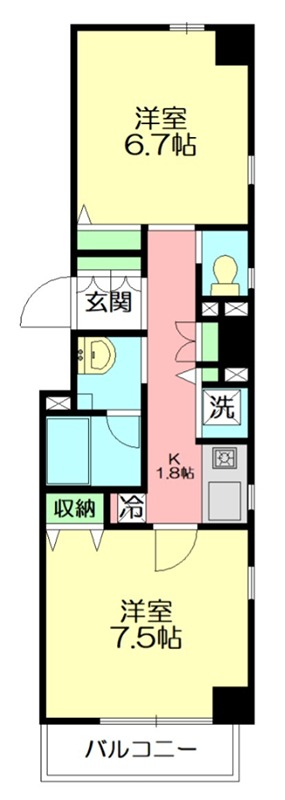 Primrose 302号室 間取り