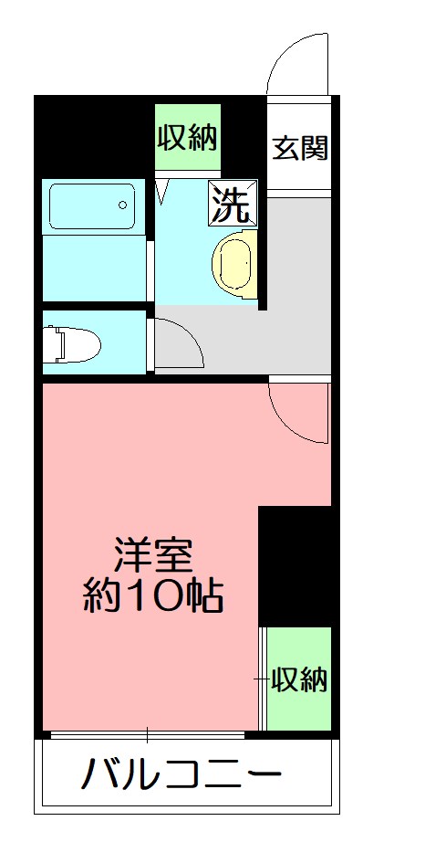 コーポ落合 203A号室 間取り