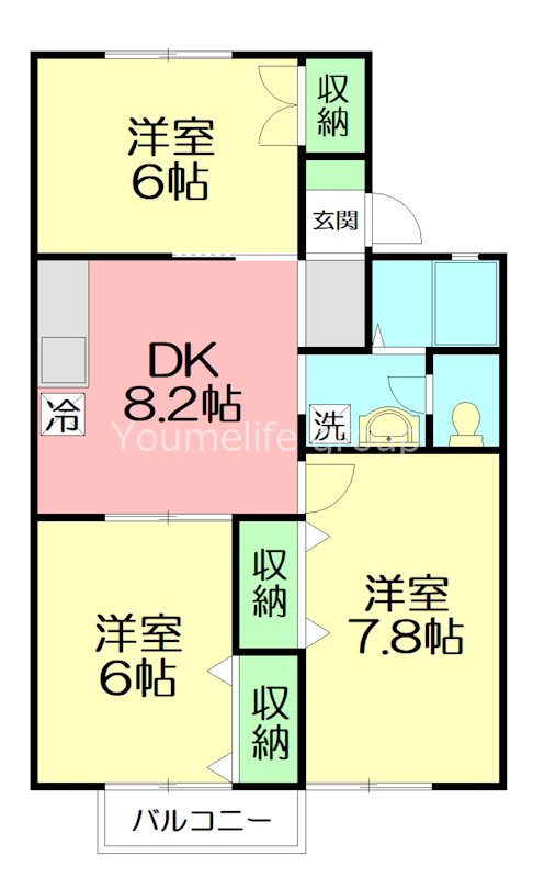 ハイツスイーダN 203号室 間取り