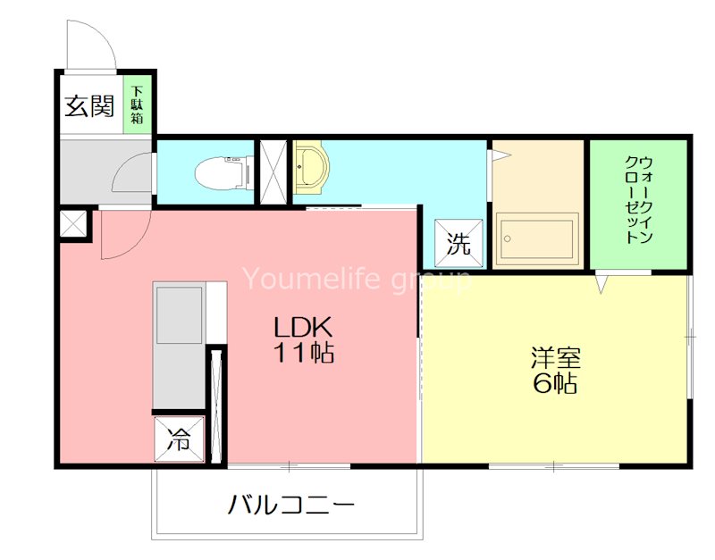 グリーンゲート 202号室 間取り