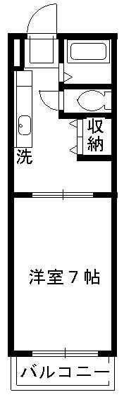 カントリーハイツ 203号室 間取り