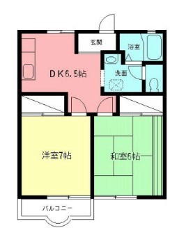 サウスリバー 202号室 間取り