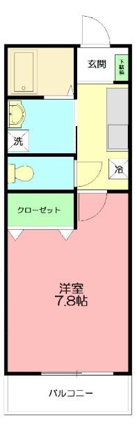 バイオレット倉田  103号室 間取り