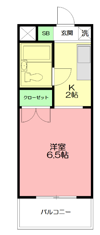 メゾン・ド・ドリーム横浜 37号室 間取り