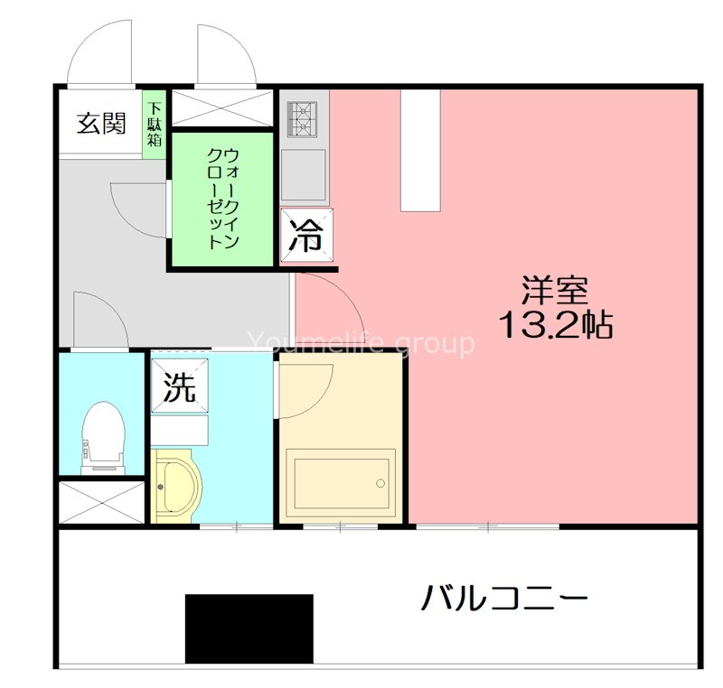 オパールマンション 1010号室 間取り