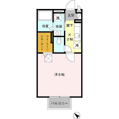 グリーンハウスC 101号室 間取り