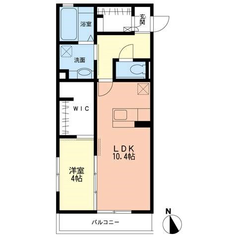 フレシール 305号室 間取り