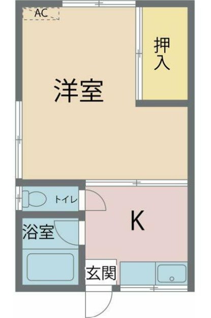原田西アパート 103号室 間取り