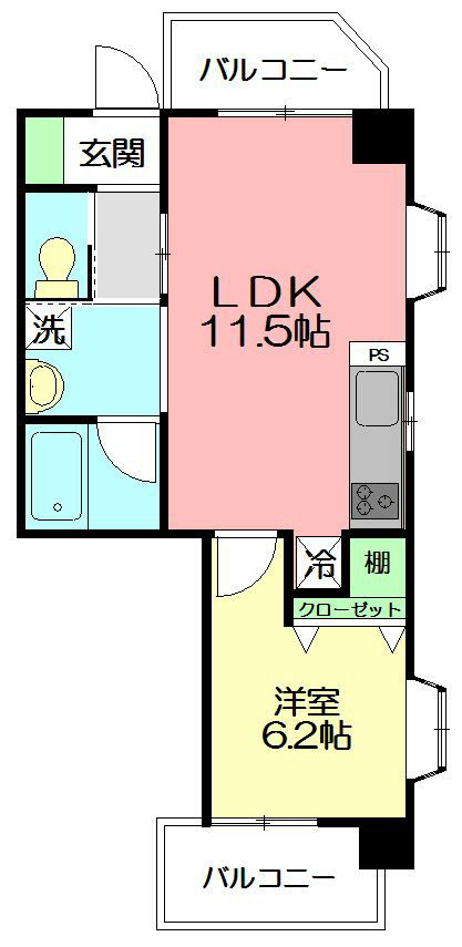 ハピネスレジデンス茅ヶ崎ウエスト 304号室 間取り