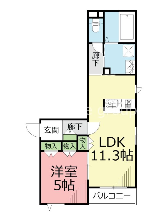 クレイドル湘南 302号室 間取り