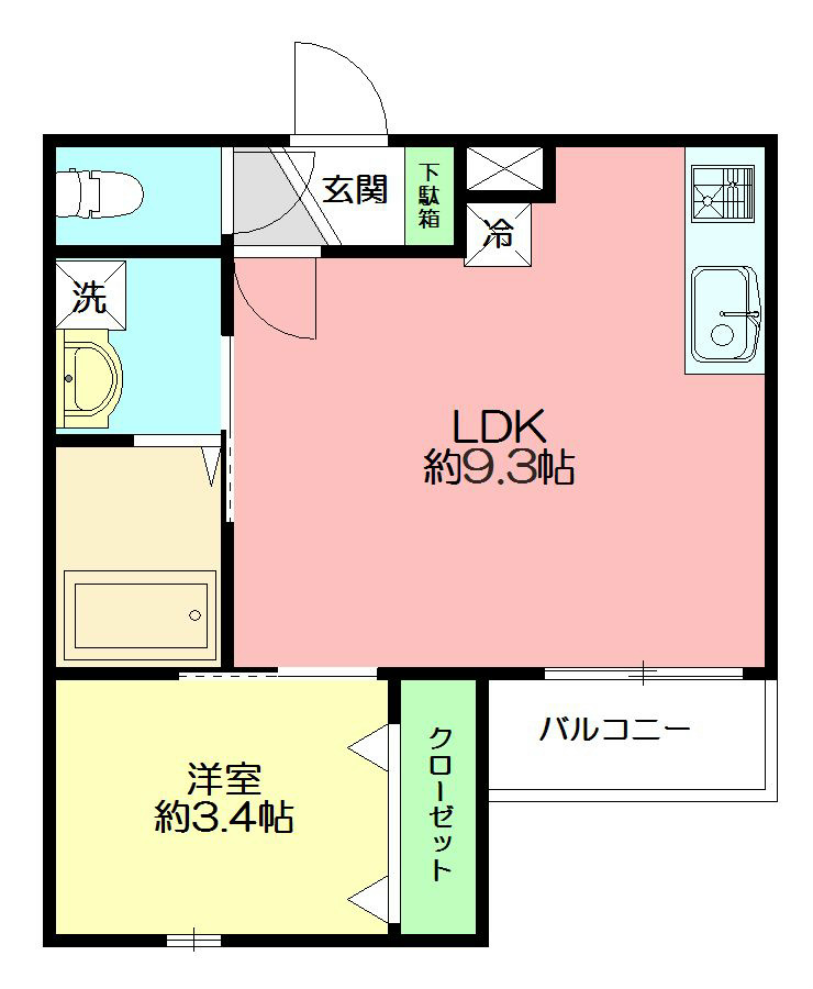 カプア湘南 205号室 間取り