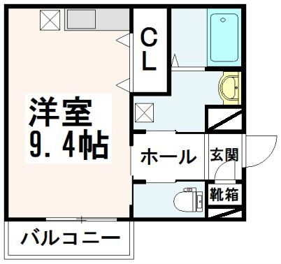 kuguhi 103号室 間取り