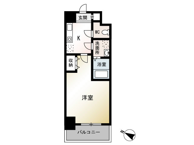KADOIE TSUJIDO（カドイエツジドウ） 501号室 間取り