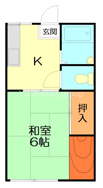 猪俣ハイツ 間取り図