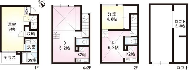 セゾンドルフ榎 106号室 間取り