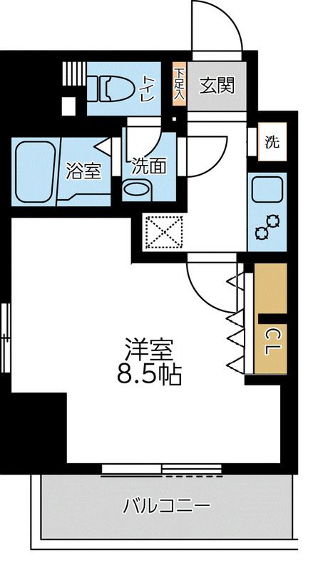 S-FORT小田原 1005号室 間取り