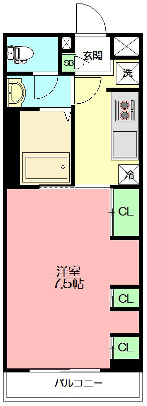 リブリ・FEEL-M湘南Ⅶ 203号室 間取り