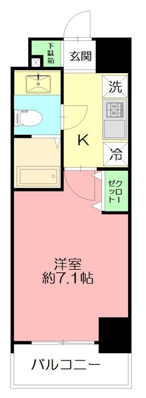 レジディア本厚木 205号室 間取り
