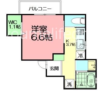 エスコート藤沢 203号室 間取り