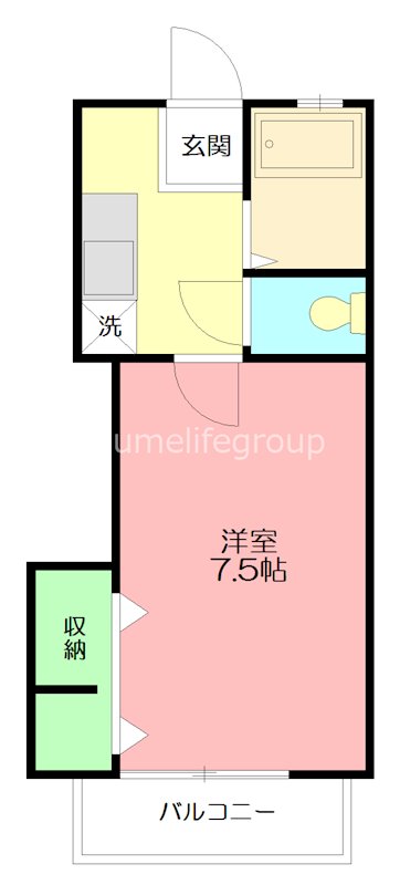 エタニティ 105号室 間取り