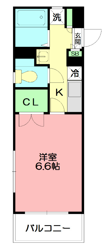 メルセ善行 103号室 間取り