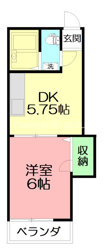 レーンコーポラス 202号室 間取り