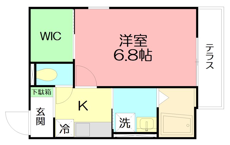 mahana 303号室 間取り