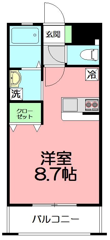 セレッソ十間坂 101号室 間取り