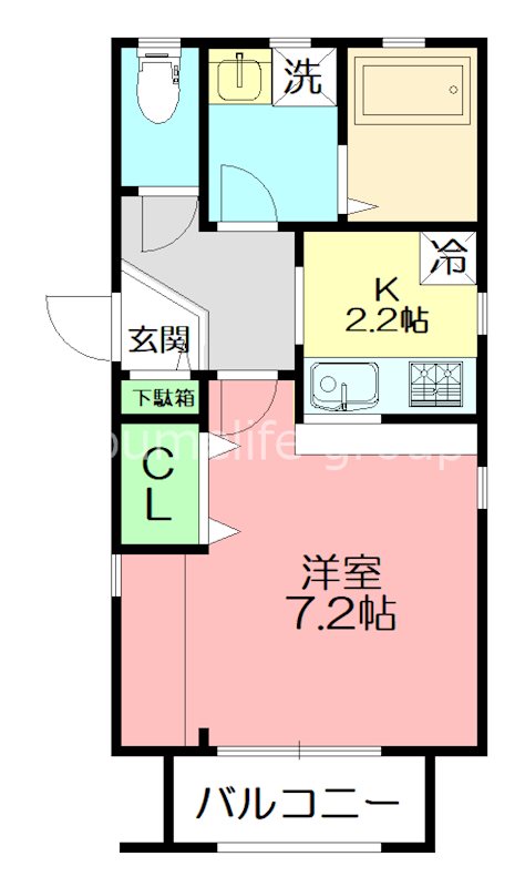 エスタシオン湘南 102号室 間取り