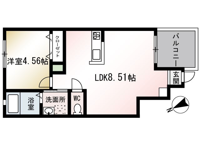 VIVACE(ビバーチェ) 103号室 間取り