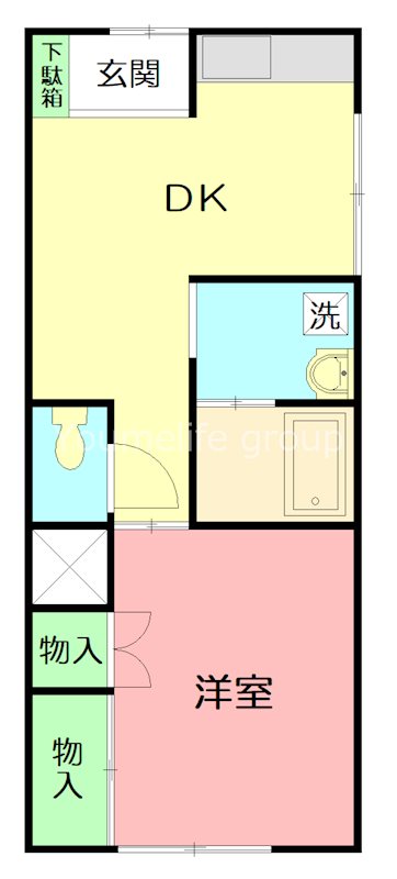 高梨テラス 203号室 間取り