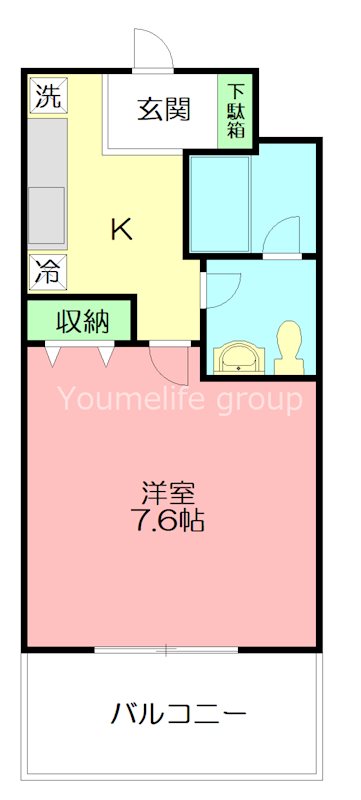 FEELO 404号室 間取り