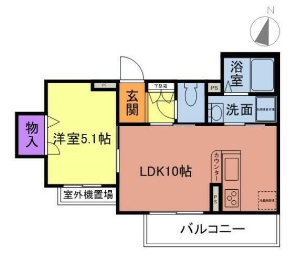 AMOUR・C 202号室 間取り