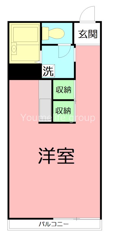 ヴィラ萩山B 206号室 間取り