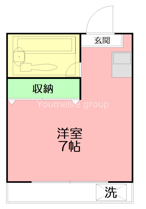 メゾン・ド・ブラン東海大学前  B303号室 間取り