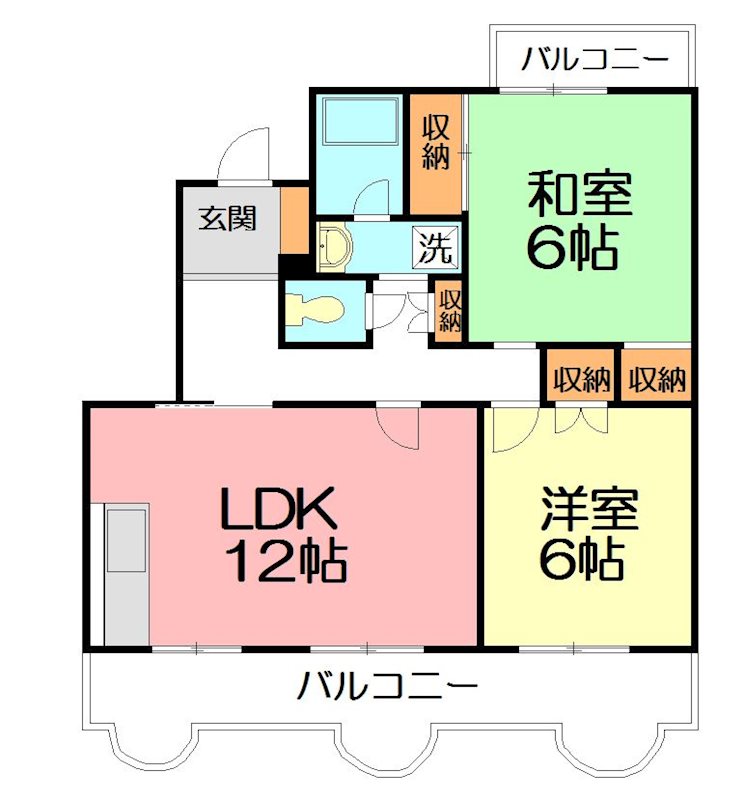 リヴェール鶴嶺 306号室 間取り