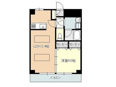 ルネス東海岸 3C号室 間取り