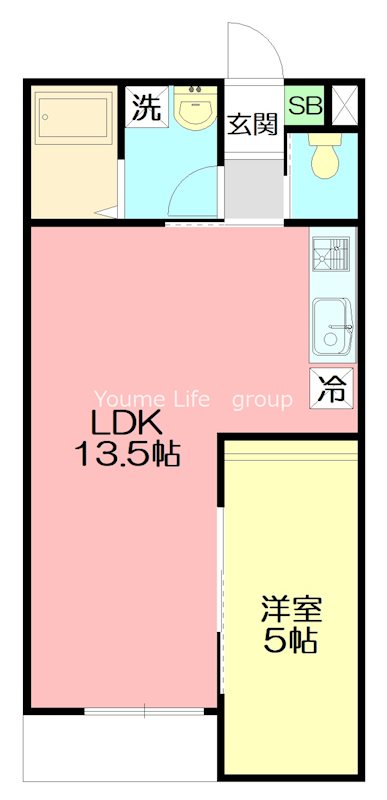 Ｅａｓｔ　Ｃｏａｓｔ 103号室 間取り