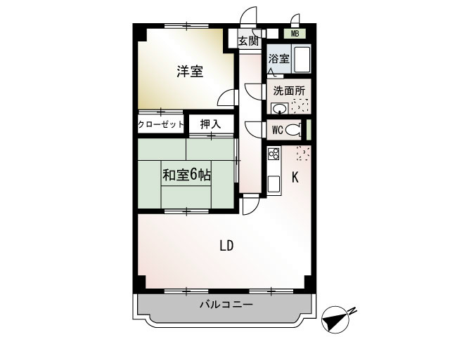 リヴェールシェソワ 302号室 間取り