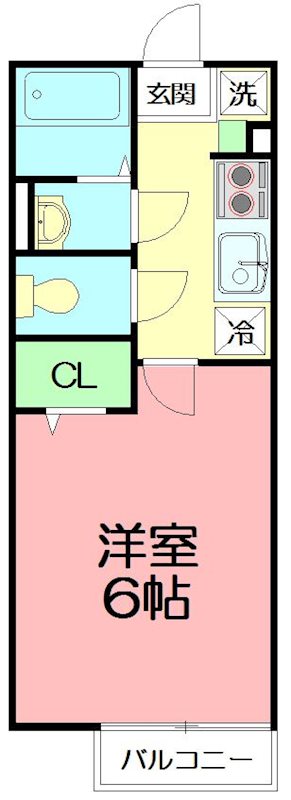 ミラコスタ東海岸 101号室 間取り