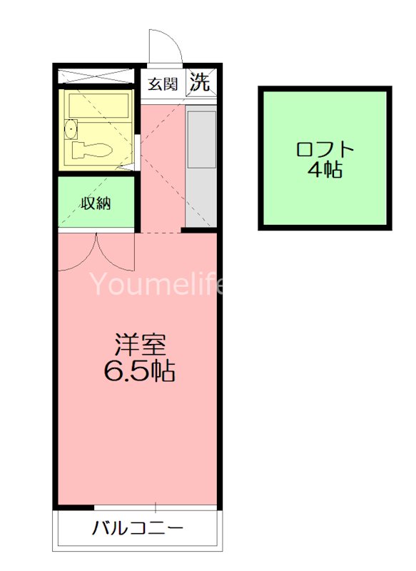 スペースぬるみず 211号室 間取り
