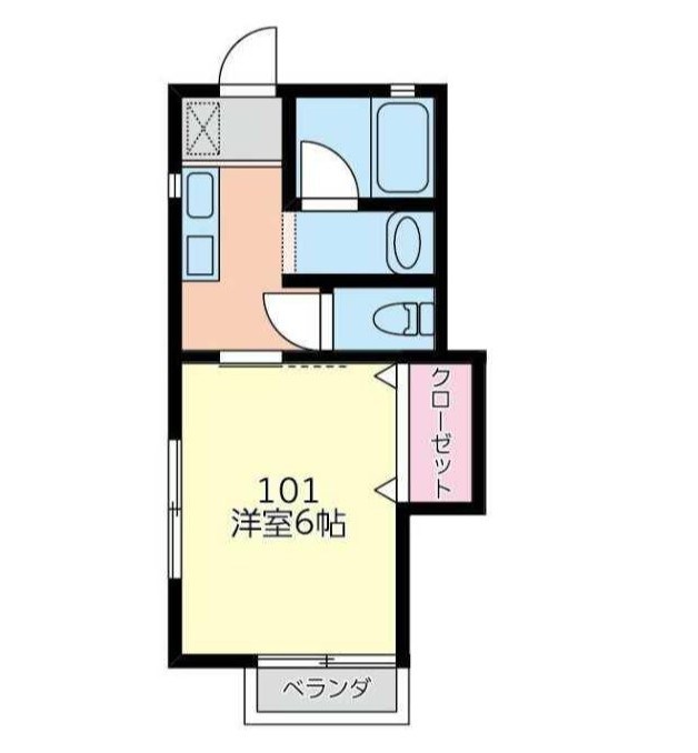 ハイム平石 101号室 間取り